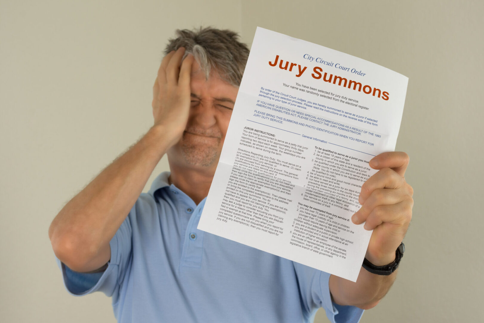Dreamstime Jury summons